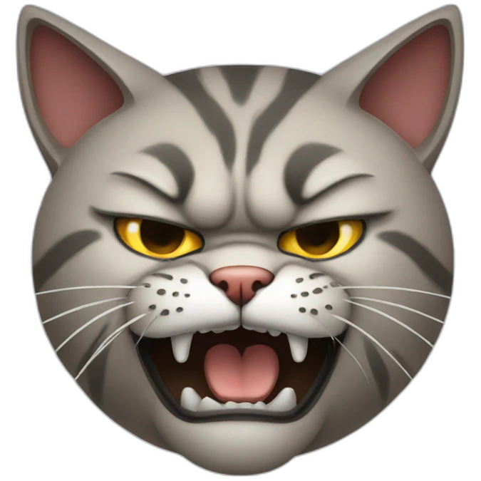angry cat emoji