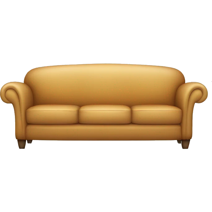 A sofa cleaned with a machine emoji