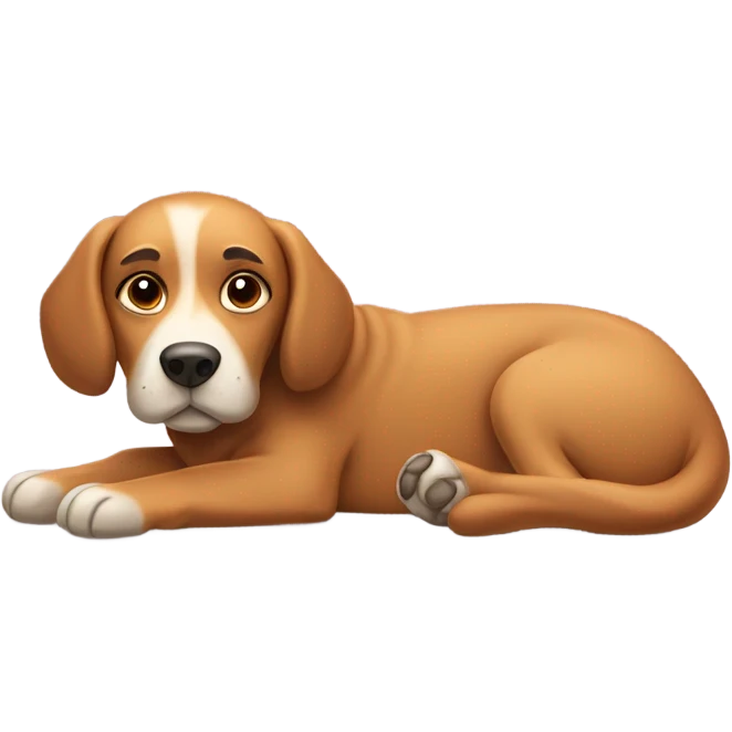 Chill guy dog emoji