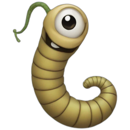 worm emoji