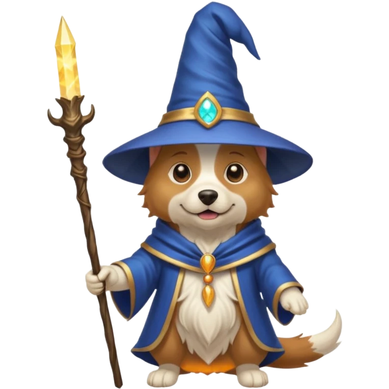 Dog wizard emoji
