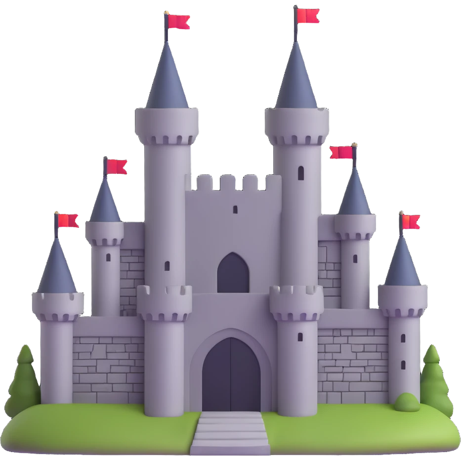 medieval stone castle emoji