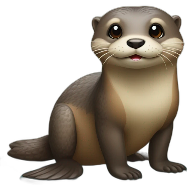 loutre sur tortu emoji