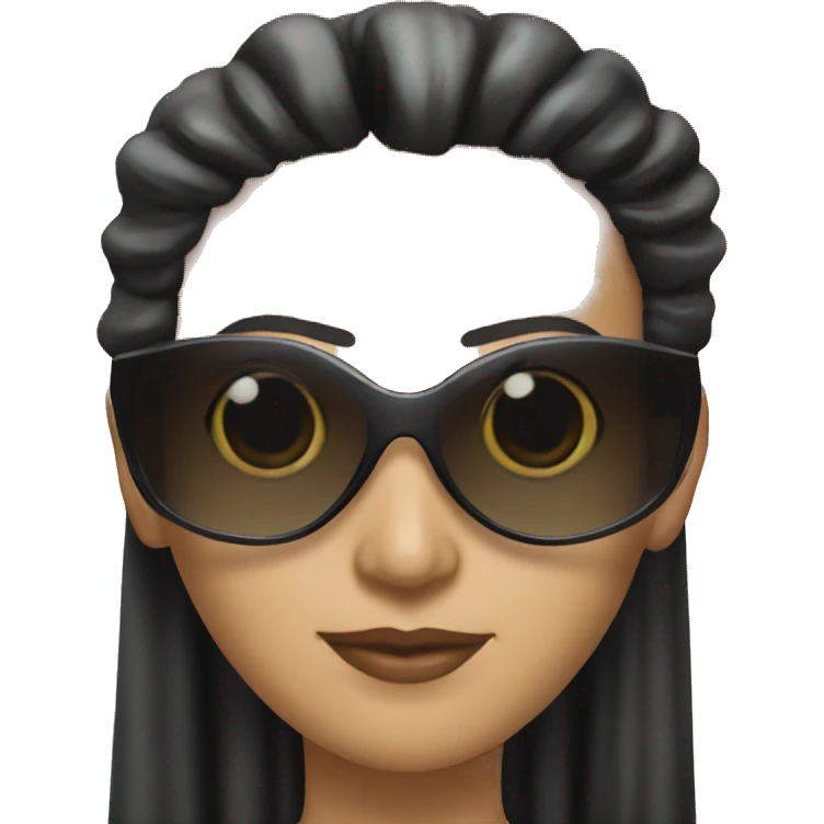 Trinity from the matrix with sunglasses  emoji