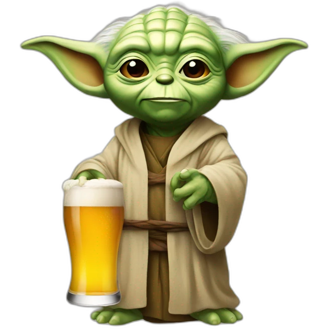 Yoda beer emoji