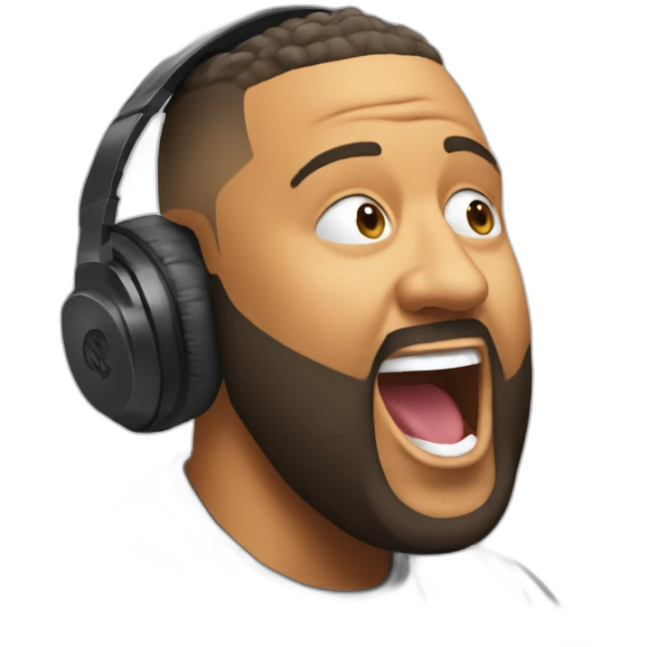 dj khaled shouting emoji
