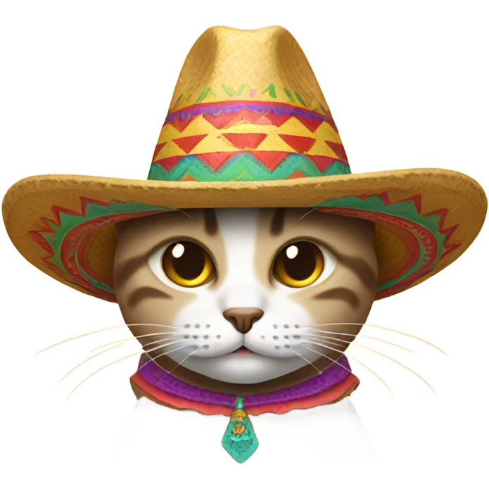 Cat wearing sombrero  emoji