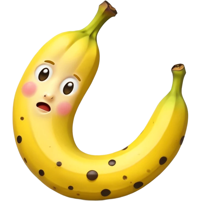 Tired banana emoji
