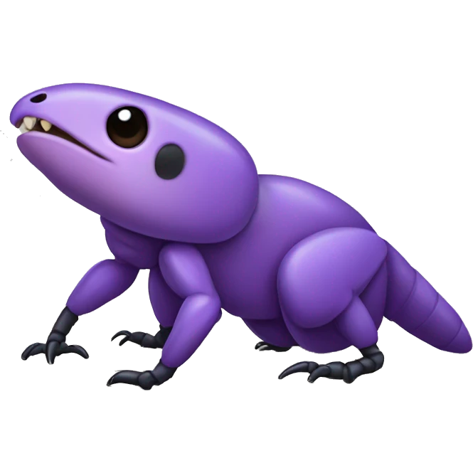 purple ant eater aardward emoji