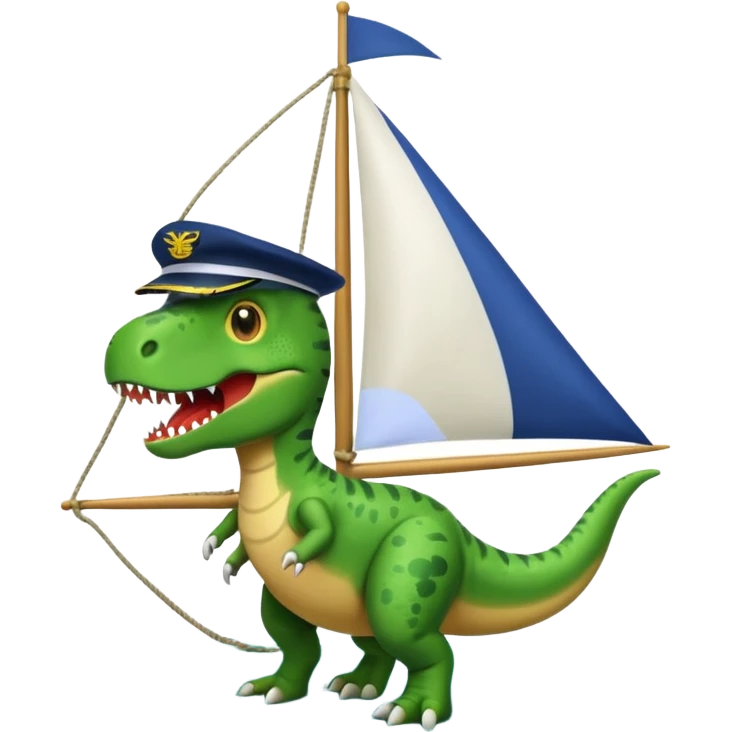 Nimm den. Trex Emoji aber mach auf dem Ticken ein Segel  emoji