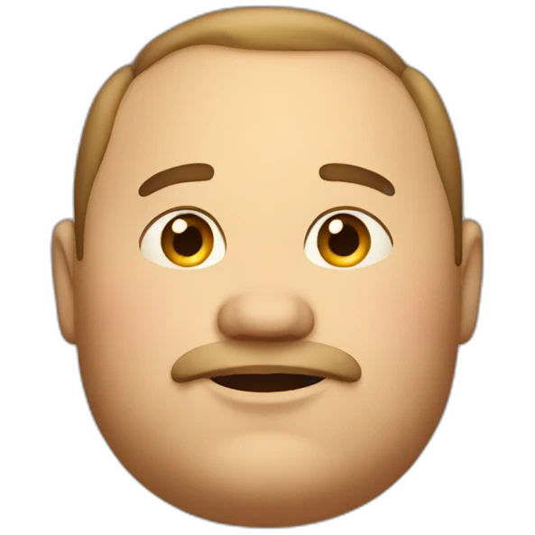 fat guy emoji