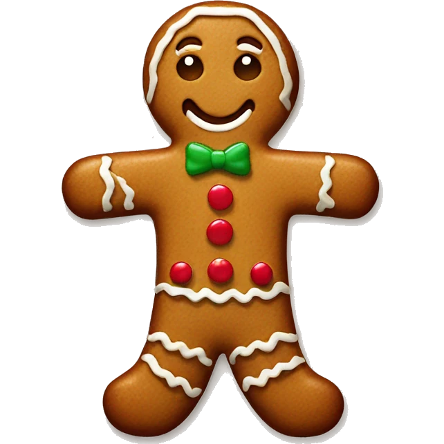 gingerbread man emoji
