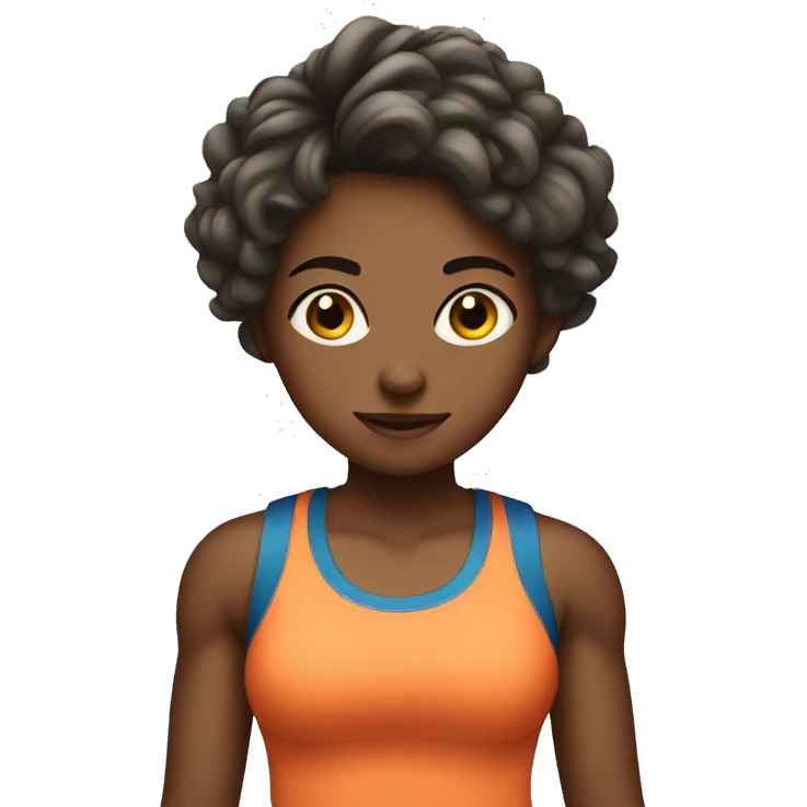 Girl in gym emoji