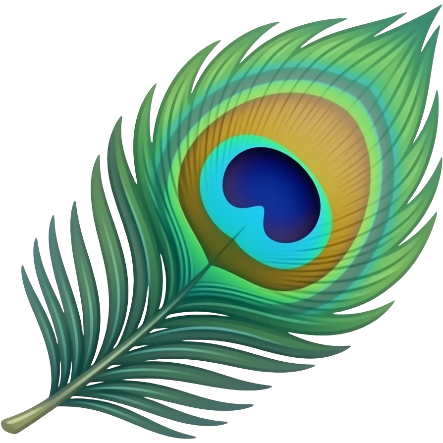 Peacock feather emoji emoji