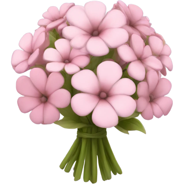 Baby pink flowers bouquet emoji