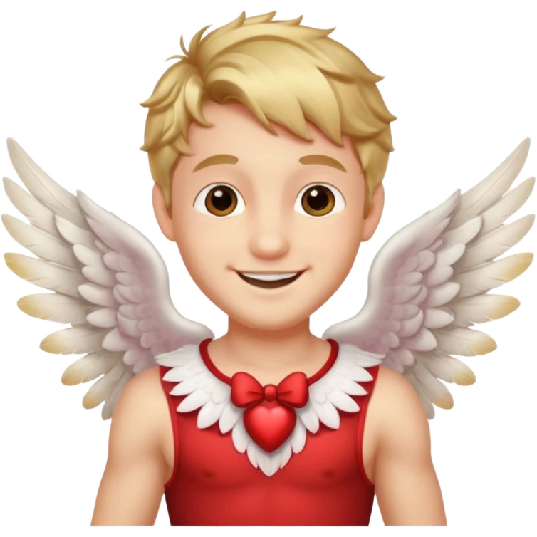 man with cupid clothes emoji