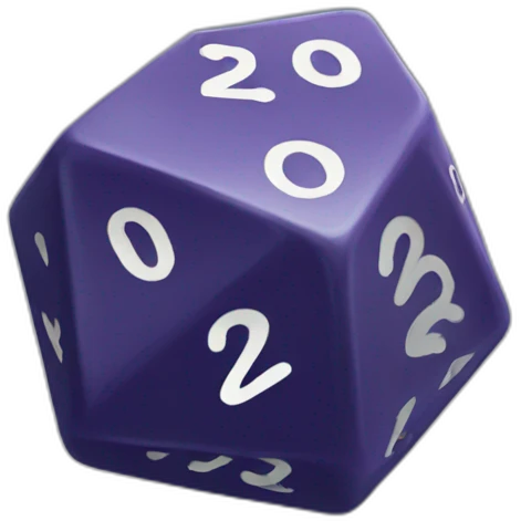 Dice d20 emoji
