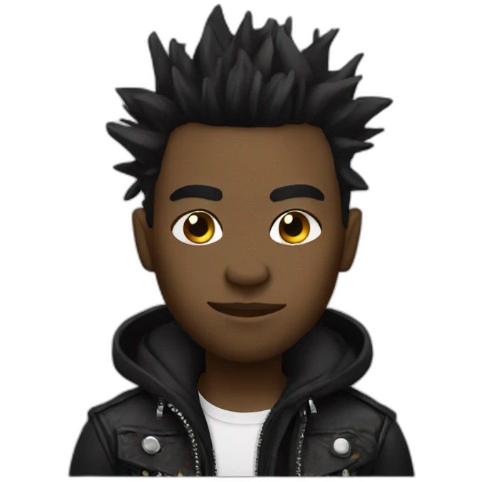 punk black guy emoji