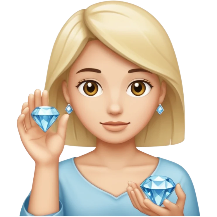 placer of mined diamonds emoji