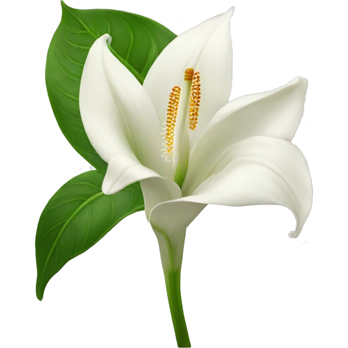 Peace lilies flower emoji