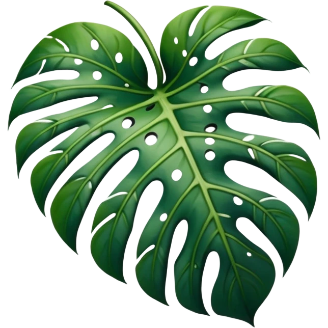 Dalmatian print monstera  emoji