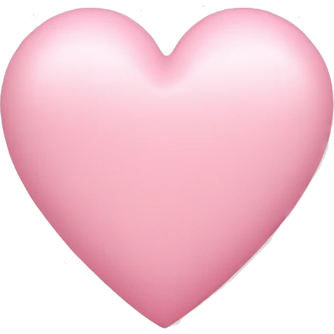 pastel pink heart emoji