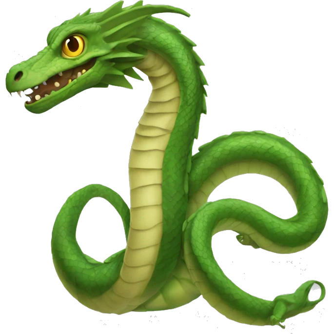 basilisk: A giant serpent that can petrify or kill with its gaze, often associated with Slytherin's Chamber of Secrets. emoji