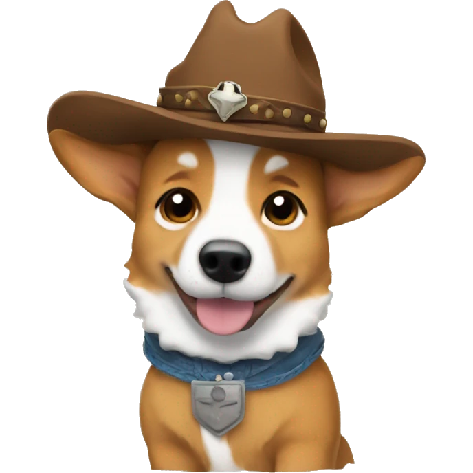 cowboy corgi emoji