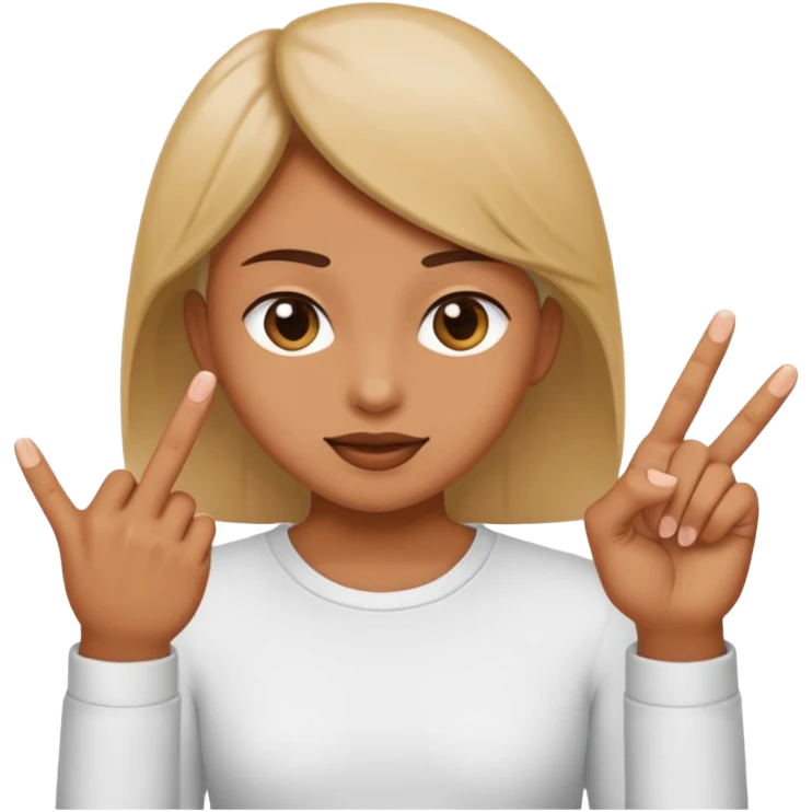 A person inserting their fingers into somebody’s coochie emoji