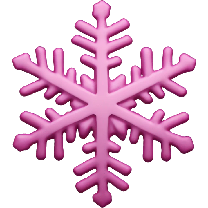 Pink snowflake emoji