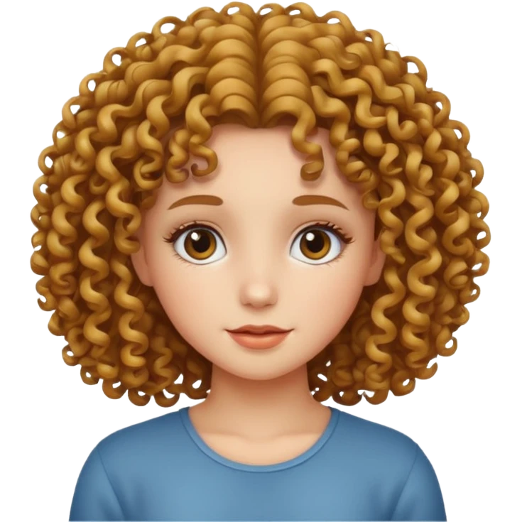 curly hair girl emoji