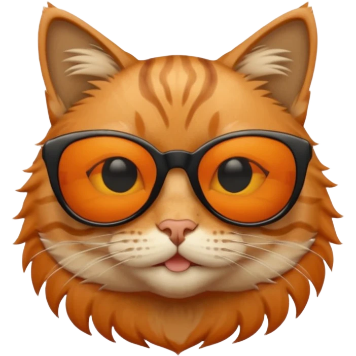 Cat wearing sunglasses emoji