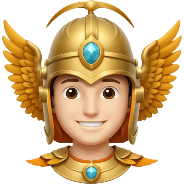 hermes wearing a winged helmet emoji
