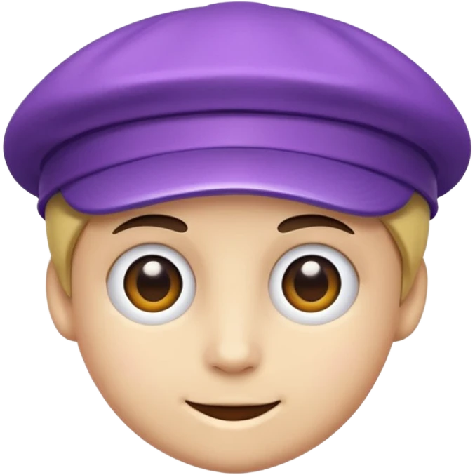 just purple cap emoji