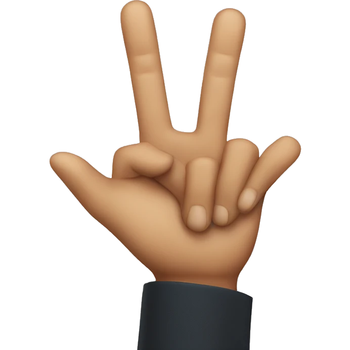 Three finger salute  emoji