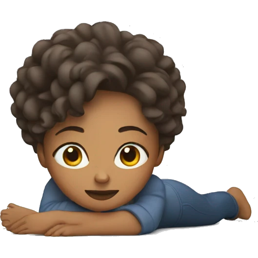 Woman lying on the ground emoji