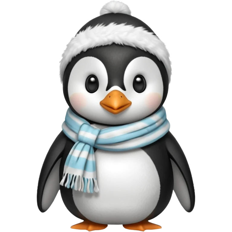 A penguin with scarf emoji