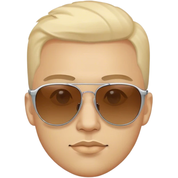 Aesthetic guy with sunglasses emoji
