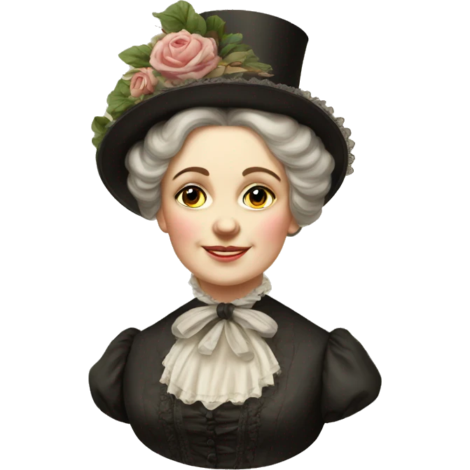 1870s victorian lady emoji