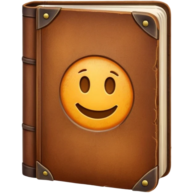 Brown book emoji