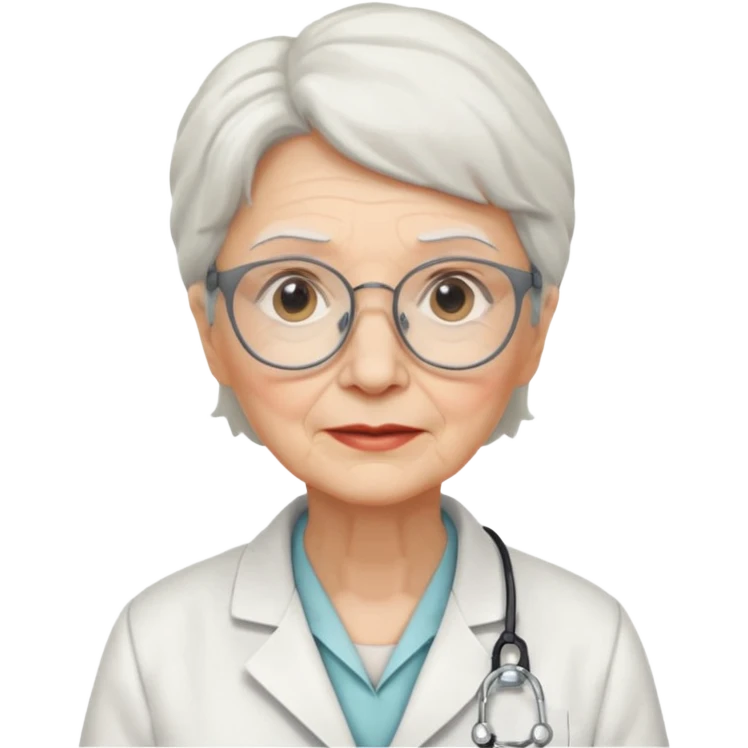 scientist professor old woman emoji