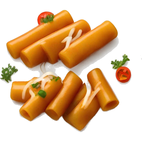 Tteokbokki on a plate emoji