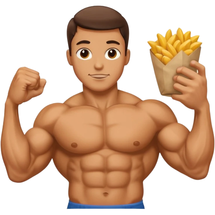 food flexing biceps emoji