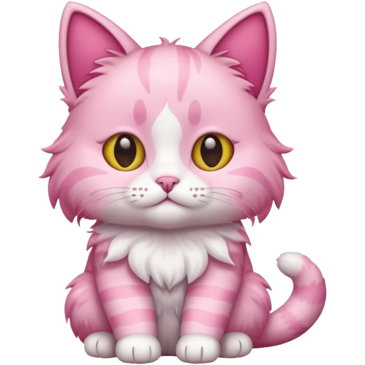 Pink cat W emoji