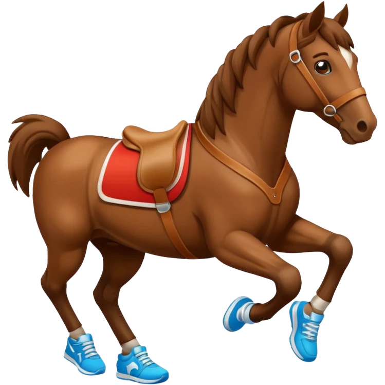Horse with sneakers  emoji