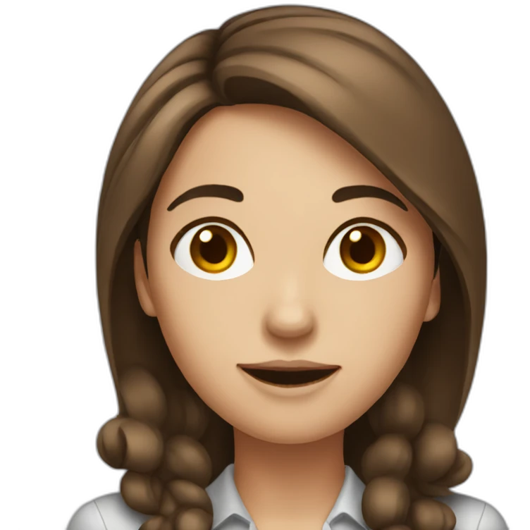 manager girl with brown hair emoji