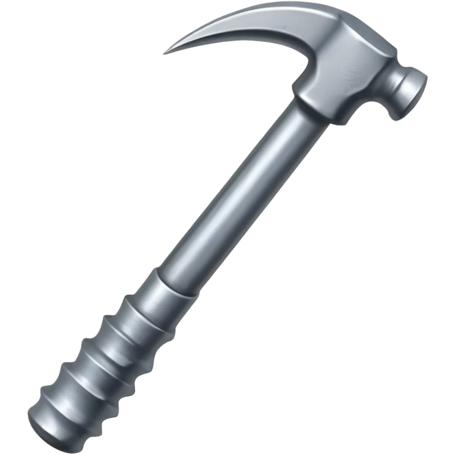 wall nail with flattened head and bent shaft, looks hammered emoji