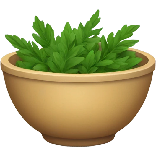 green herb bowl emoji