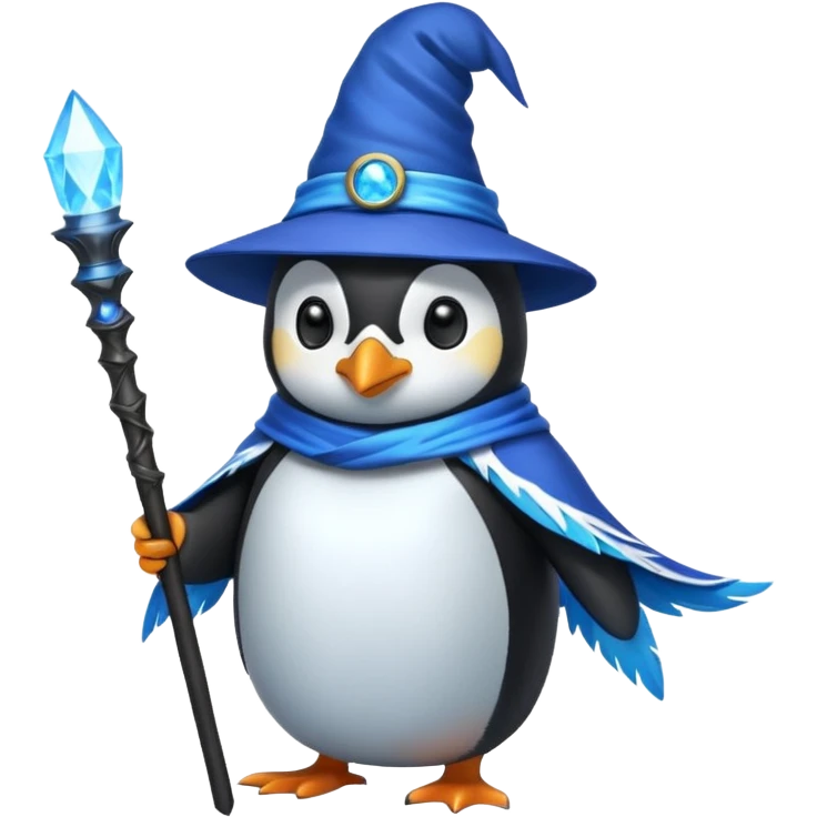 Penguin Wizard emoji