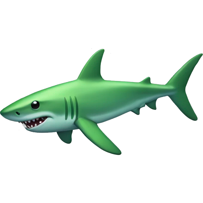 Green shark emoji
